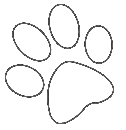 cat paw print logo